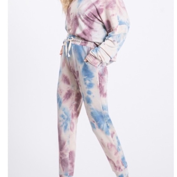 New trendy comfy tie dye sweatsuit - Picture 4 of 7
